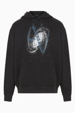 All Saints AllSaints Black Intergalactik Oth Hoodie -ALLSAINTS Sales unnamed file 2369
