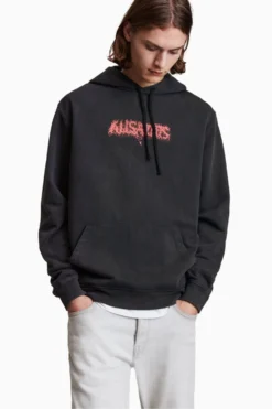 All Saints AllSaints Black Aurocide OTH Hoodie