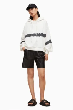 All Saints AllSaints Rihan White TYStripe Hoodie -ALLSAINTS Sales unnamed file 2403 scaled