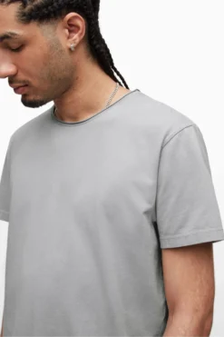 All Saints AllSaints Grey Bodega Short Sleeve Crew T-Shirt -ALLSAINTS Sales unnamed file 246 scaled