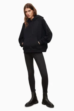 All Saints AllSaints Black Talon Stud Hoodie -ALLSAINTS Sales unnamed file 2481 scaled