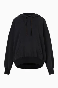 All Saints AllSaints Black Talon Stud Hoodie -ALLSAINTS Sales unnamed file 2484