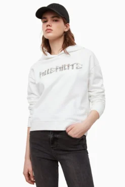 All Saints AllSaints White Noctis Sasha Hoodie