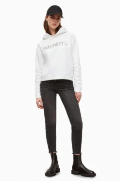 All Saints AllSaints White Noctis Sasha Hoodie -ALLSAINTS Sales unnamed file 2493 scaled