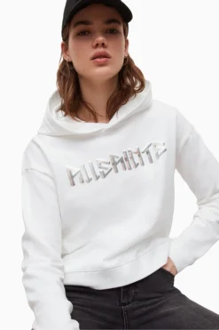 All Saints AllSaints White Noctis Sasha Hoodie -ALLSAINTS Sales unnamed file 2494 scaled
