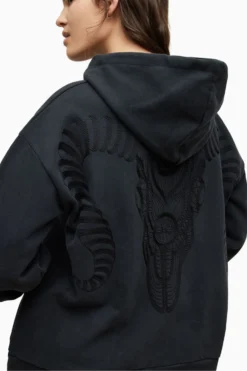 All Saints AllSaints Black Cornu Rihan Hoodie -ALLSAINTS Sales unnamed file 2532 scaled