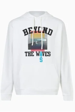 All Saints AllSaints White Yonder Pullover Hoodie -ALLSAINTS Sales unnamed file 2549