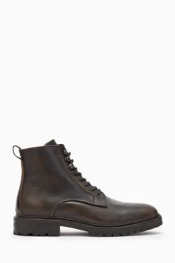 All Saints AllSaints Brown Leather Laker Boots -ALLSAINTS Sales unnamed file 2555