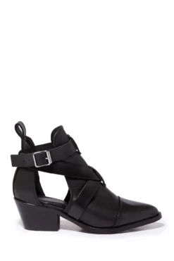 All Saints AllSaints Black Darcy Ankle Calf Leather Boots
