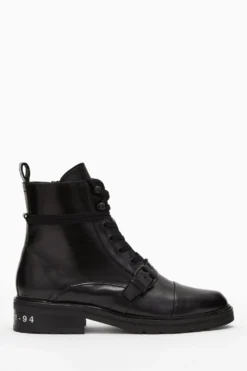 All Saints AllSaints Donita Black Stamp Boots