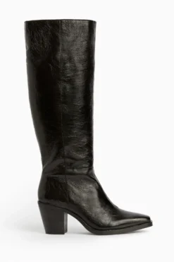 All Saints AllSaints Cohen Black Knee High Boots