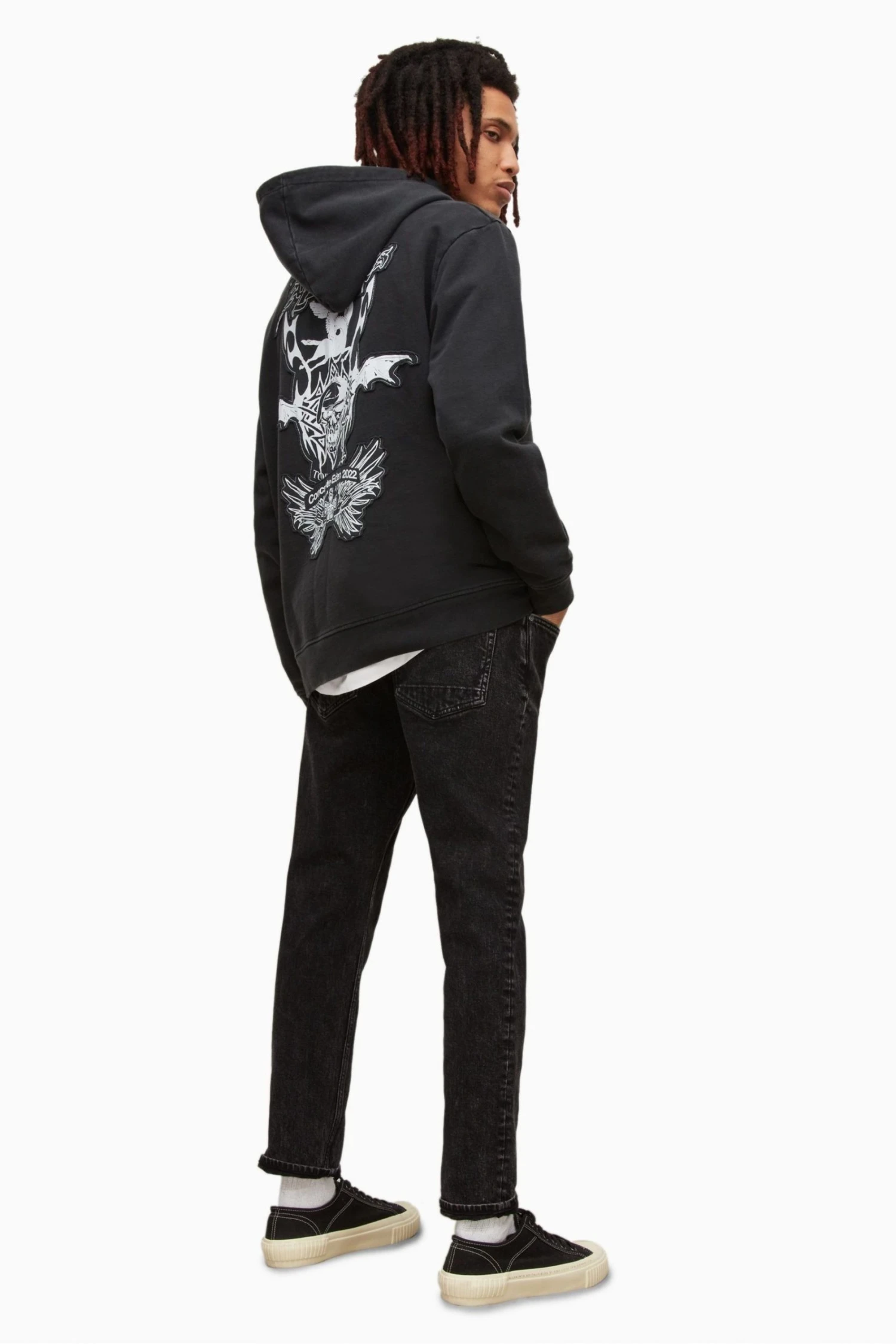 All Saints AllSaints Black Dean Slim Fit Jeans 4 All Saints AllSaints Black Dean Slim Fit Jeans - Image 2