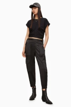 All Saints AllSaints Black Astarte Trousers