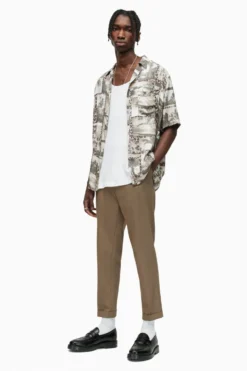 All Saints AllSaints Brown Tallis Trousers -ALLSAINTS Sales unnamed file 2837 scaled