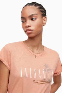 All Saints AllSaints Orange Arbor Anna T-Shirt -ALLSAINTS Sales unnamed file 284 scaled