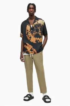 All Saints AllSaints Brown Porto Trousers