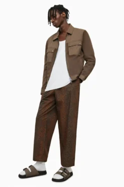All Saints AllSaints Cowell Brown Trousers -ALLSAINTS Sales unnamed file 2874 scaled