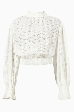 All Saints AllSaints White Luna Broderie Top 14 All Saints AllSaints White Luna Broderie Top -ALLSAINTS Sales unnamed file 2884