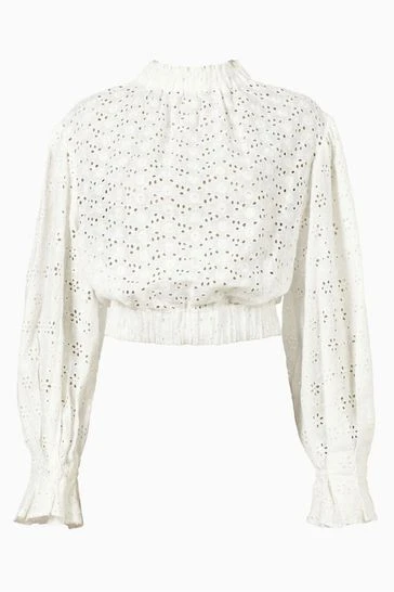 All Saints AllSaints White Luna Broderie Top 8 All Saints AllSaints White Luna Broderie Top - Image 7