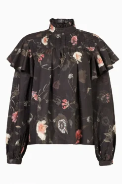 All Saints Black Bluma Kaneshon Top -ALLSAINTS Sales unnamed file 2890 scaled