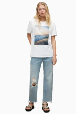 All Saints AllSaints White Solis Boyfriend T-Shirt -ALLSAINTS Sales unnamed file 291 scaled