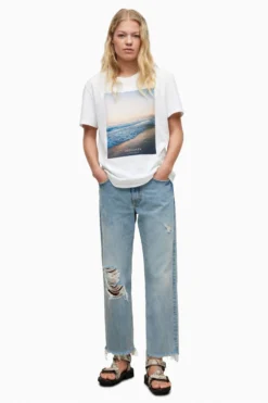 All Saints AllSaints White Solis Boyfriend T-Shirt -ALLSAINTS Sales unnamed file 292 scaled