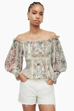 All Saints AllSaints Pink Lara Makutu Top