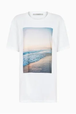 All Saints AllSaints White Solis Boyfriend T-Shirt -ALLSAINTS Sales unnamed file 294