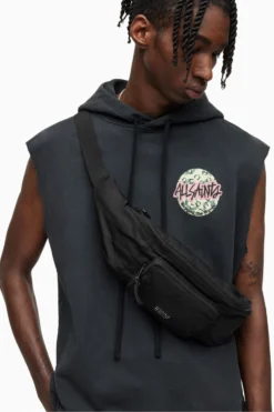 All Saints AllSaints Black Spitafields Nylon Bumbag -ALLSAINTS Sales unnamed file 3031 scaled