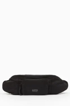 All Saints AllSaints Black Spitafields Nylon Bumbag -ALLSAINTS Sales unnamed file 3032