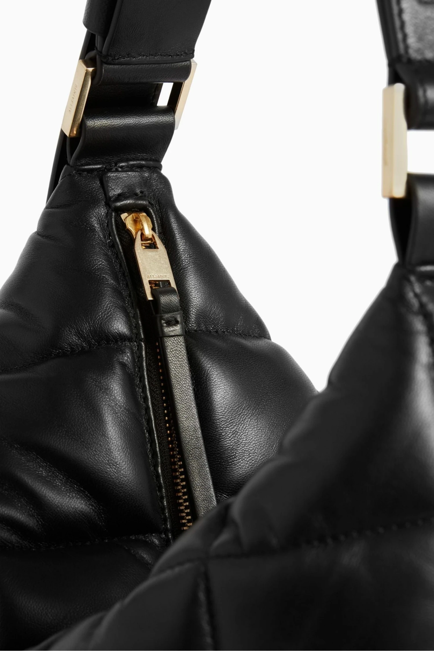 All Saints AllSaints Black Edbury Quilt Bag 6 All Saints AllSaints Black Edbury Quilt Bag - Image 4