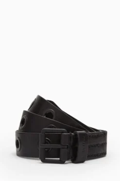 All Saints AllSaints Corben Black Wash Belt -ALLSAINTS Sales unnamed file 3057