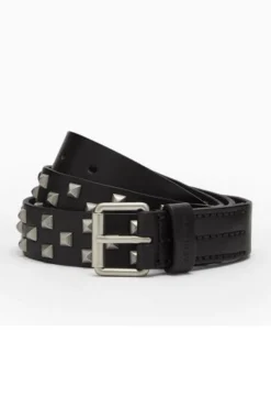 All Saints AllSaints Ashby Black Stud Belt -ALLSAINTS Sales unnamed file 3061