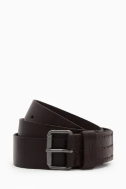 All Saints AllSaints Brown Dunston Leather Belt
