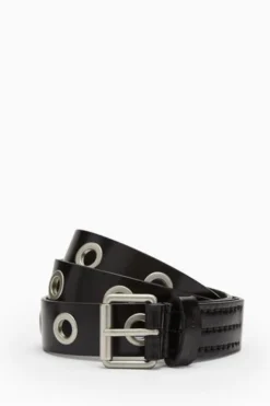 All Saints AllSaints Corben Black Eyelet Belt -ALLSAINTS Sales unnamed file 3075