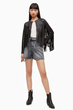 All Saints AllSaints Palmer Black Paperbag Shorts 4 All Saints AllSaints Palmer Black Paperbag Shorts -ALLSAINTS Sales unnamed file 3083 scaled