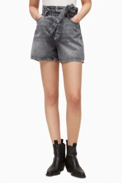 All Saints AllSaints Palmer Black Paperbag Shorts 5 All Saints AllSaints Palmer Black Paperbag Shorts -ALLSAINTS Sales unnamed file 3084 scaled