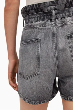 All Saints AllSaints Palmer Black Paperbag Shorts 7 All Saints AllSaints Palmer Black Paperbag Shorts -ALLSAINTS Sales unnamed file 3086 scaled