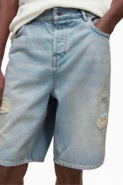 All Saints Blue Alva Damaged Shorts -ALLSAINTS Sales unnamed file 3091 scaled