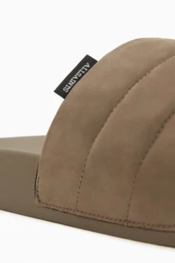 All Saints Grey Shell Leather Slider -ALLSAINTS Sales unnamed file 3133 scaled