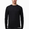 All Saints Black Mode Merino Crew Jumper