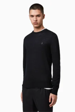 All Saints Black Mode Merino Crew Jumper -ALLSAINTS Sales unnamed file 3143 scaled