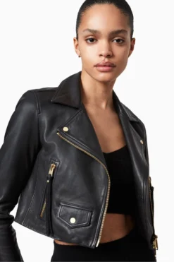 All Saints AllSaints Elora Black Biker Jacket -ALLSAINTS Sales unnamed file 3181 scaled