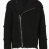 All Saints Black Biker Zip Jacket