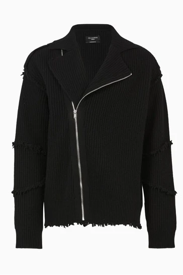 All Saints Black Biker Zip Jacket 4 All Saints Black Biker Zip Jacket - Image 2