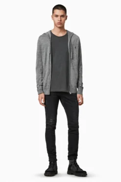 All Saints AllSaints Grey Mode Merino Zip Hoodie -ALLSAINTS Sales unnamed file 3213 scaled
