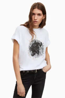 All Saints AllSaints White Lia Imogen Boy T-Shirt