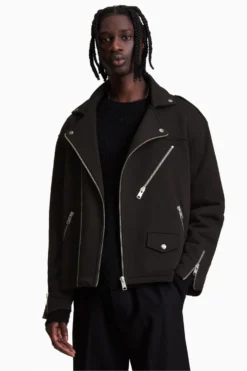 All Saints AllSaints Vikan Black Biker Jacket -ALLSAINTS Sales unnamed file 3242 scaled