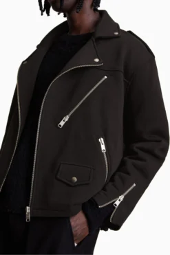 All Saints AllSaints Vikan Black Biker Jacket -ALLSAINTS Sales unnamed file 3243 scaled