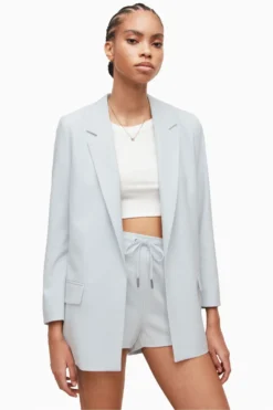 All Saints AllSaints Aleida Blue Tri Blazer